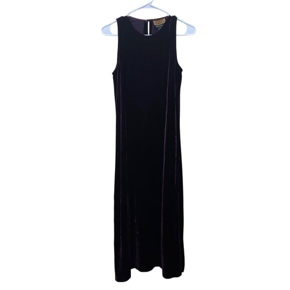 VNTG FINITY NATURALS maxi velvet dress - Picture 1 of 5